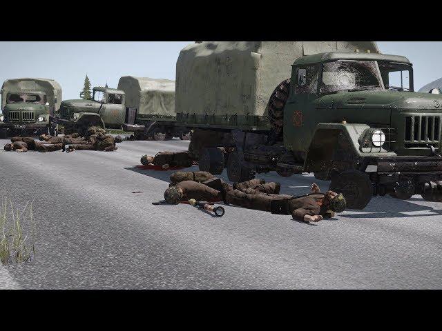 ARMA 3: US Military Convoy Ambushed by Russian Soldiers | USA vs Russia