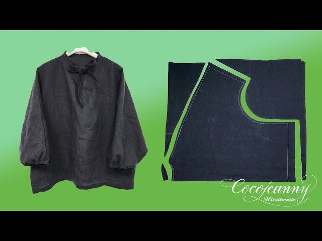 멋진 가을 블라우스 만들기 / Easy way to make a stylish blouse / free pattern