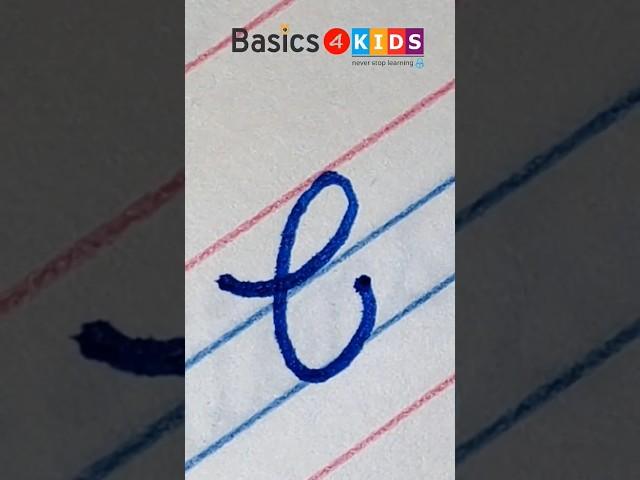 Capital Cursive letter C | Capital Letter 'C' Cursive Handwriting | Cursive Writing | @Basics4Kids