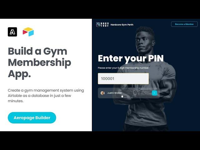 Build a Gym Membership Web App with No Code