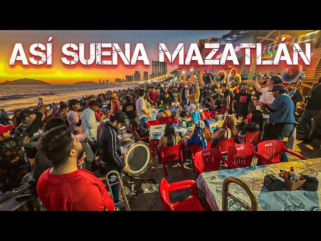 Así suena mi bello Mazatlán / Turista contrata cinco Bandas  en Vivo ️