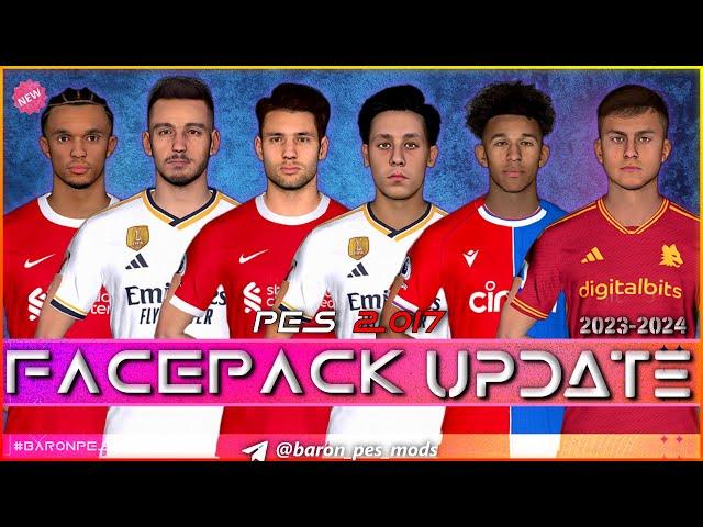 PES 2017 Facepack Updates  2023 - 2024