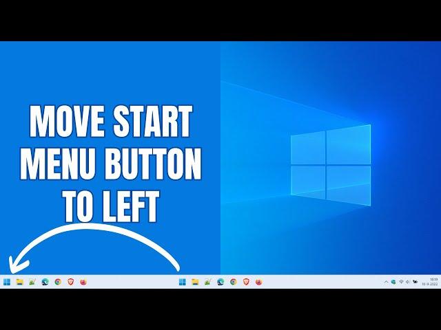 How to move the start menu button to the left in Windows 11