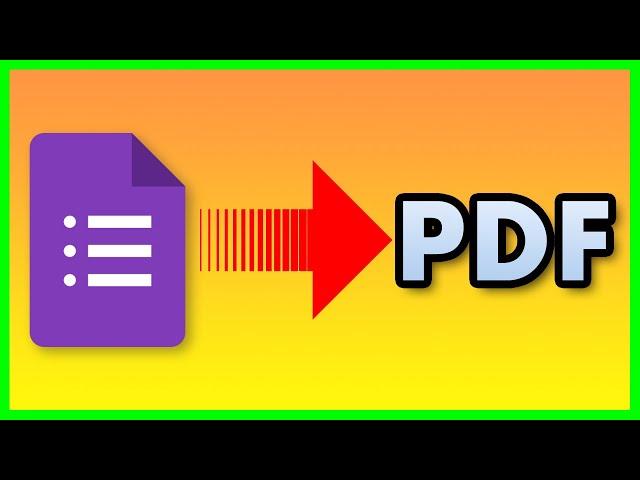 How to Save Google Forms as PDF | Convert Google Forms to PDF | 2024