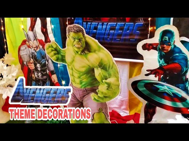 HOW TO MAKE THE AVENGERS BIRTHDAY THEME PARTY DECORATIONS AT HOME