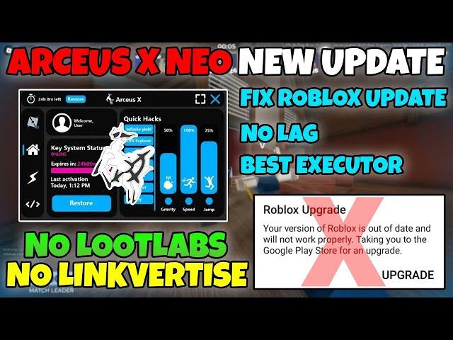 ROBLOX ARCEUS X NEO 1.4.6 - Arceus X Neo New Update | Fluxus Executor & Delta | Arceus X Atualizado