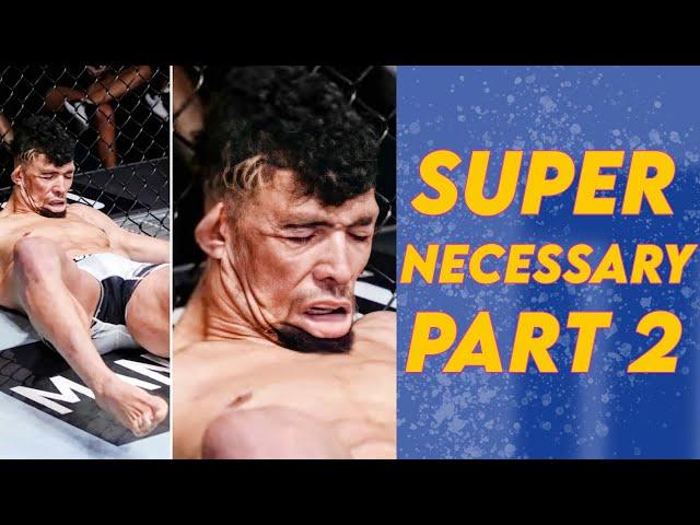 "SUPER NECESSARY" KNOCKOUTS IN UFC/MMA PT.2 (BRUTAL Punching Unconscious Opponents)