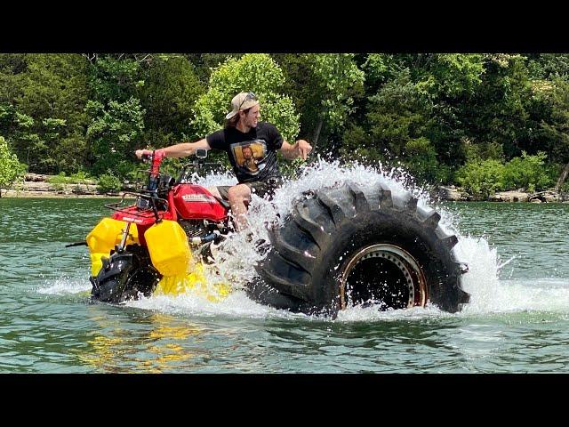 Monster 3 Wheeler Crosses an Entire Lake