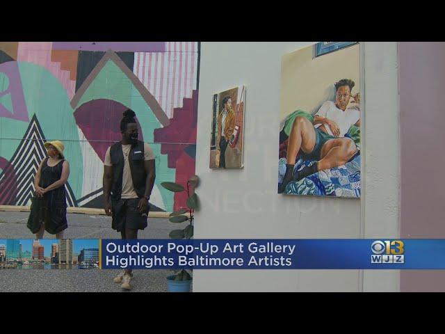 Emerging Baltimore Artists Showcase Work With Outdoor 'Pop-Up Exhibition Gallery'