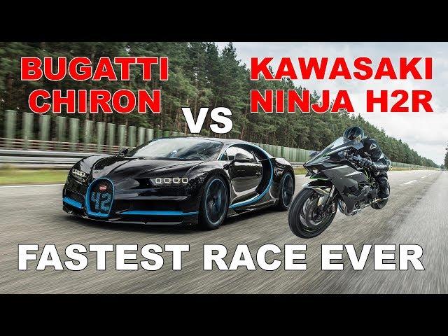 Bugatti Chiron vs Kawasaki Ninja H2R