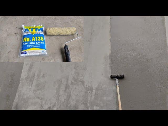 Wall waterproofing - waterproofing with cheap cement and paper glue