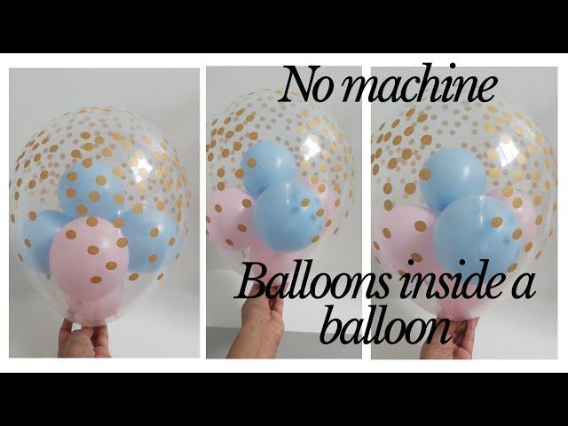 Balloons inside a balloon - Without machines // How to