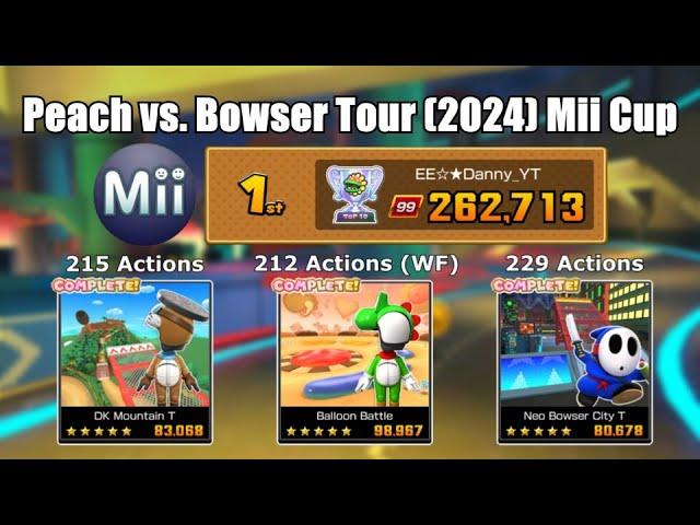 Mario Kart Tour - Peach vs. Bowser Tour (2024) Mii Cup 262,713pts