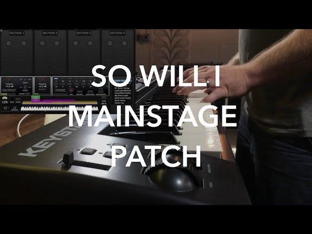 So Will I (100 Billion X) MainStage Patch- Hillsong United Keyboard Cover