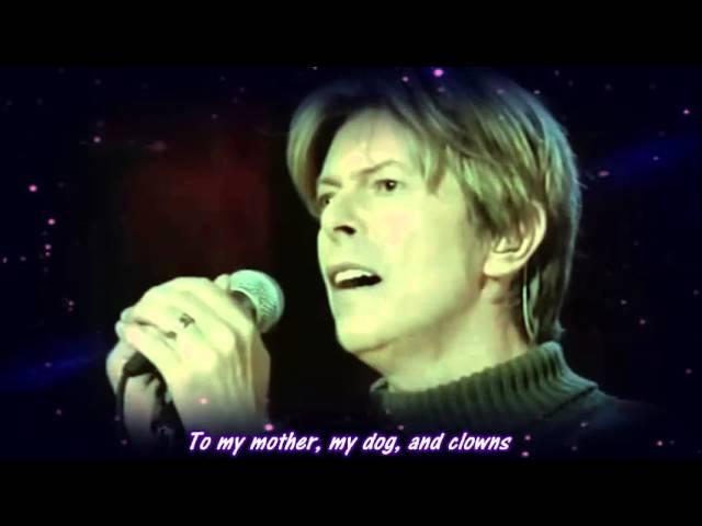 David Bowie Life On Mars Live With Lyrics On Screen