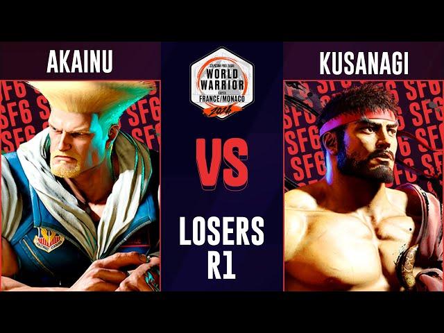 World Warrior France & Monaco 4 | Akainu (Guile)  vs Kusanagi (Ryu) loser round 1