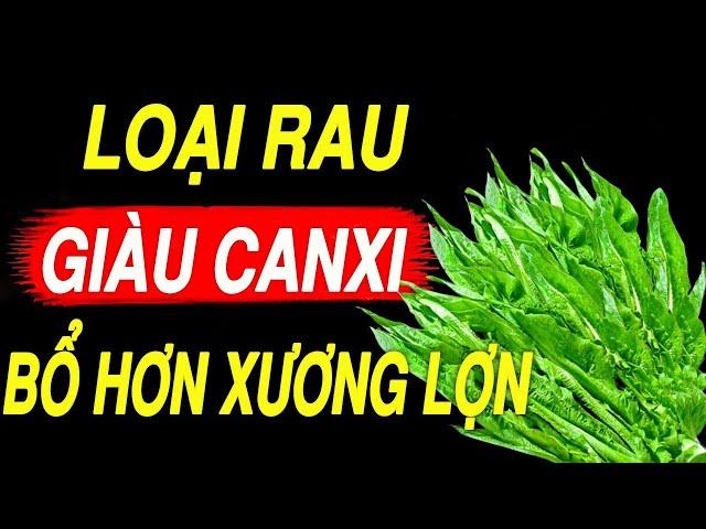 Bác sĩ tiết lộ LOẠI RAU giàu canxi gấp 36 lần CANH XƯƠNG biết ăn sớm sẽ SỐNG THỌ 100 TUỔI