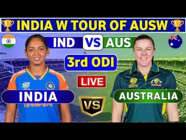 India Women vs Australia Women 3rd ODI 2024 Live | INDW vs AUSW 3rd ODI 2024