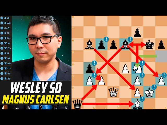 14 Great Moves by So! Wesley So *CRUSHED* Magnus Carlsen - Giuoco Piano Opening