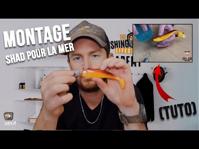 〚TUTO〛Comment monter un Shad pour la pêche en Mer, (Denti, bar ...)