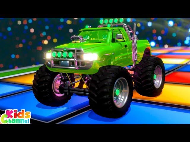 Wheels on the Monster Truck+ More Nursery Rhymes & Vehicle Songs