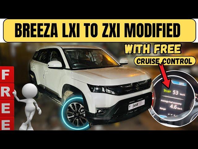 2024 Breeza Lxi to Zxi Modified with Price & Free Cruise Control 