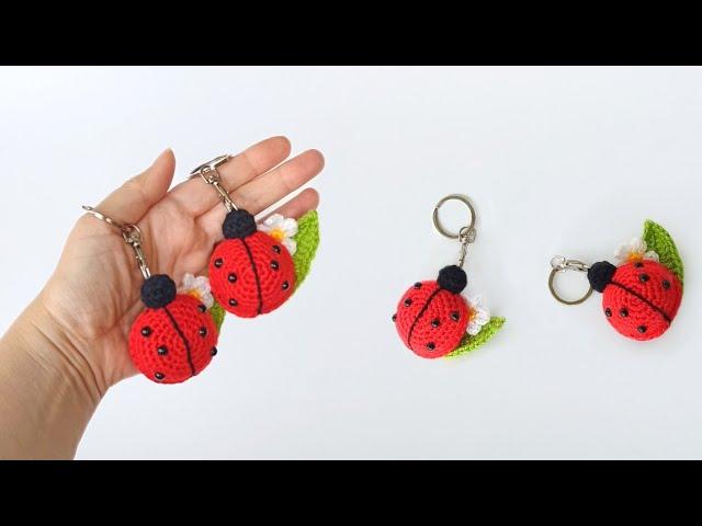 How to crochet a LADYBUG / Keychain amigurumi 