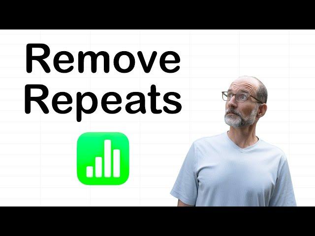 Remove Duplicate Data in Apple Numbers