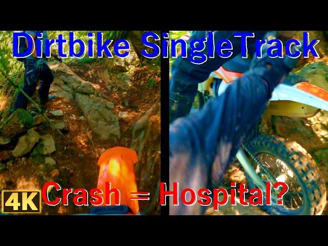 Dirt Bike Enduro Riding Crash = Hospital? S1 Episode11 in 4K