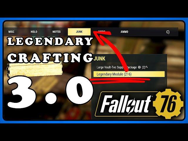 Fallout 76 PTS: Legendary Dust is Gone. Legendary Crafting Version 3.0.