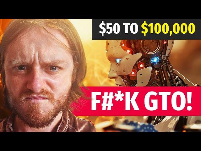 F***ing GTO in the $50 to $100,000 GG Poker Bankroll Challenge