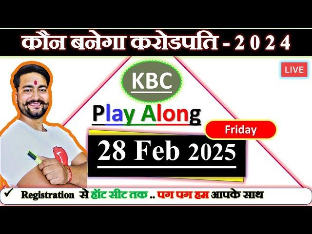 KBC 28 feb   Live  Answers  By Saurabh Mishra