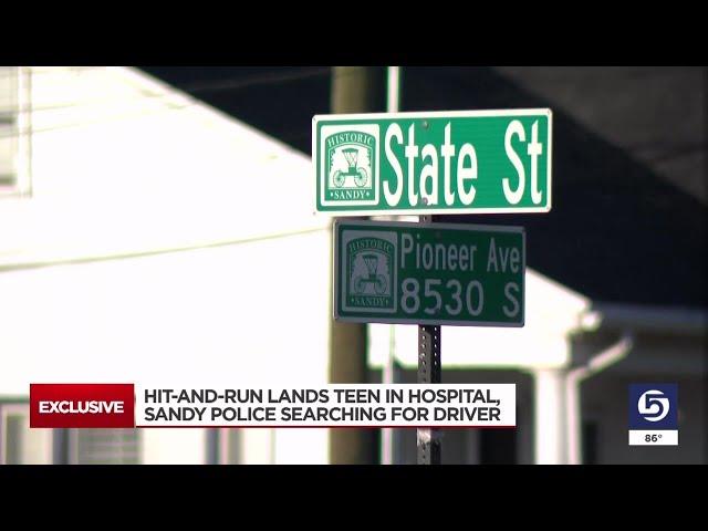 Hit-and-run lands teen in hospital, Sandy police searching for driver