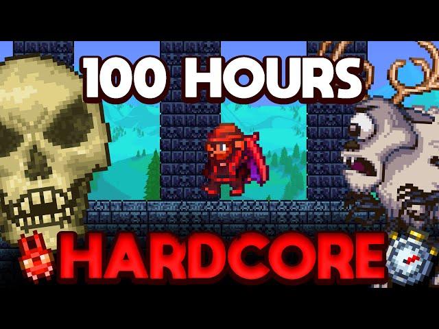 100 Hours of Hardcore Terraria is INSANE