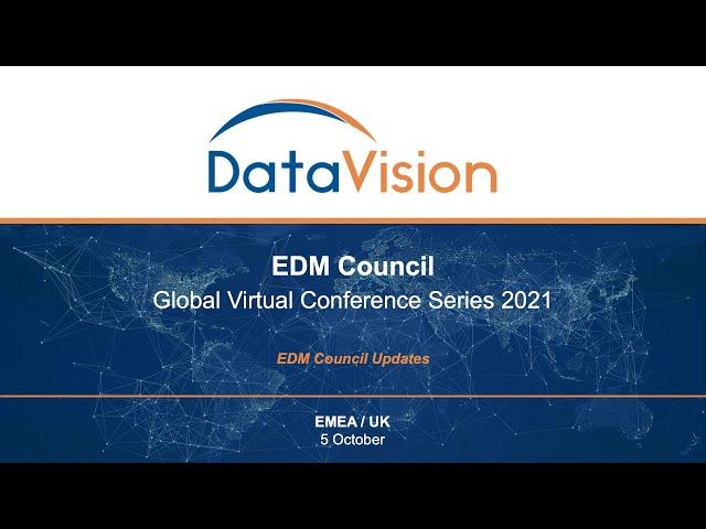 EDM Council Updates – DataVision 2021 EMEA / UK