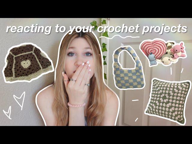 REACTING TO MY SUBSCRIBER’S CROCHET PROJECTS!!