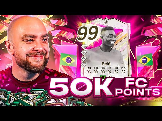 50K FC Points Decides My Team w/ 99 FUTTIES ICON PELE!