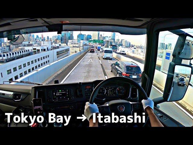 【4K POV Driving】Scania R410 - Tokyo highway