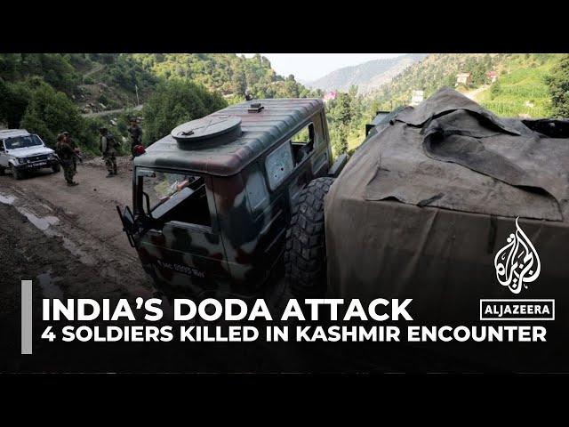 At least 4 Indian soldiers killed during firefight in Kashmir