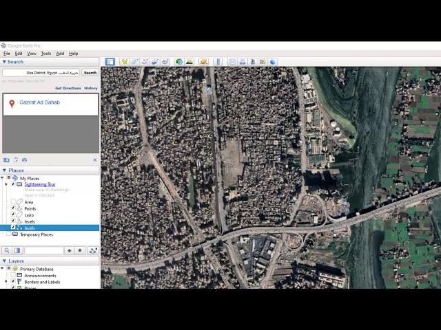 عمل خريطة كنتورية باستخدام برنامج Google Earth