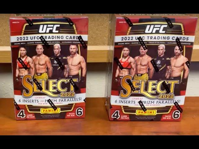 2022 Select UFC Blaster Box Opening Review - 3 Blasters  AUTO /10 & Lots of a Prizms