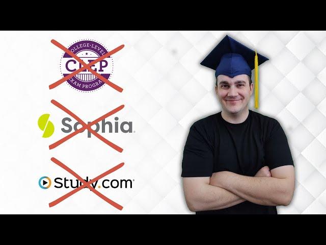 Bachelor's Degree in 1 Year or Less... without CLEP, Study.com or Sophia.org