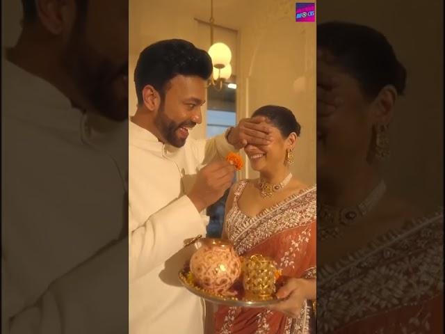 Ankita Lokhande Karva Chauth With Husband Vicky Jain