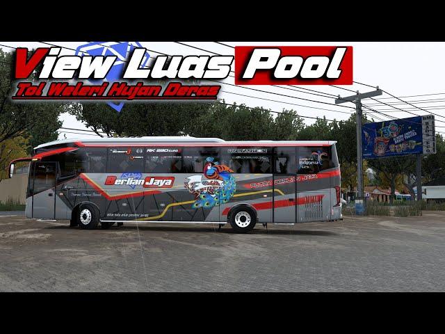 ENAKNYA PANDANGAN LUAS SAAT HUJAN!! Trip Bus Mewah Berlian Jaya NAKULO SR3 Ultimate - ETS2 Indonesia