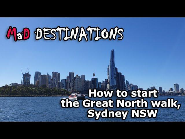 Starting the Great North walk, Sydney NSW Australia