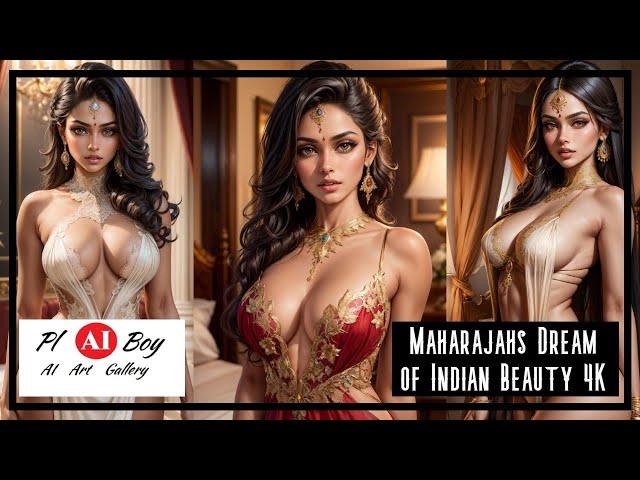 4K AI LOOKBOOK | AI Models |  Photo Shooting - Maharajahs Dream of Indian Beauty  4K