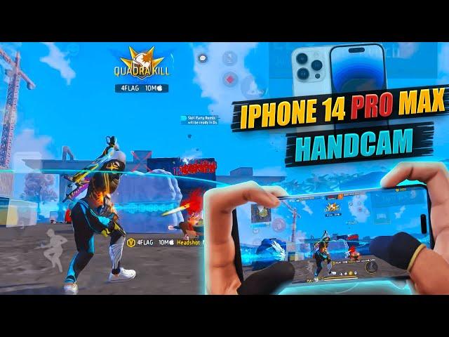 IPHONE 14 PRO MAX UNBOXING AND HANDCAM  SETTINGS ️ HUD + SENSI + DPI [FREE FIRE HIGHLIGHTS] 