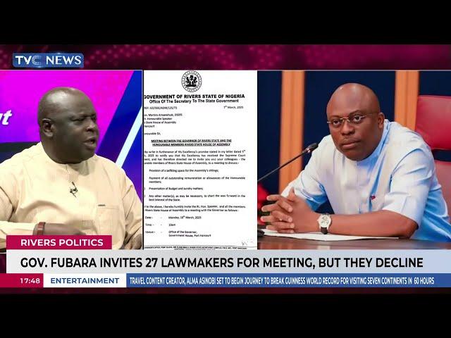 Rivers Politics: Governor Fubara Invites 27 Lawmakers for Meeting, but They Decline