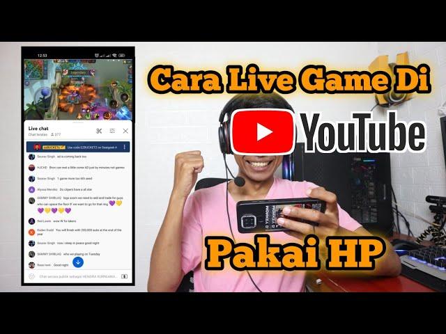 Cara Live streaming game di youtube dengan 1 hp