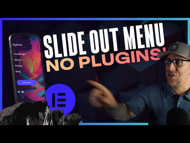 Slide Out Mobile Menus for Elementor With No Plugin or Pop Ups